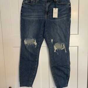 NWT Judy Blue Style JB8877 Skinny Distressed Jeans - Plus Size